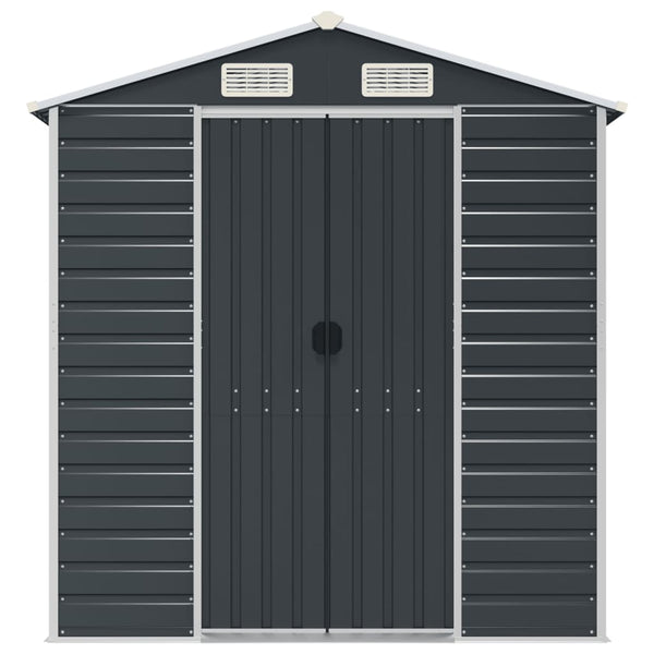 Gerätehaus Anthrazit, Verzinkter Stahl, 191x980x198 cm