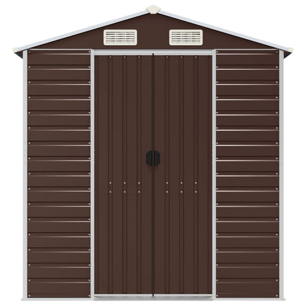 Gerätehaus Braun 191x130x198 cm Stahl
