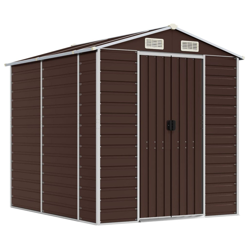 Gartenschuppen Braun 191x215x198cm Stahl