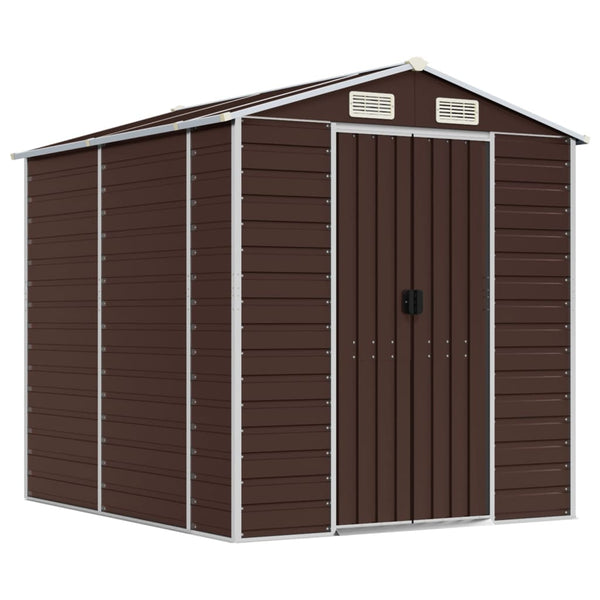Gartenschuppen Braun 191x215x198cm Stahl