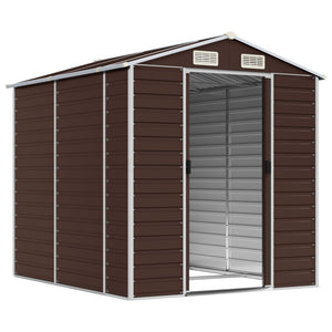 Gartenschuppen Braun 191x215x198cm Stahl