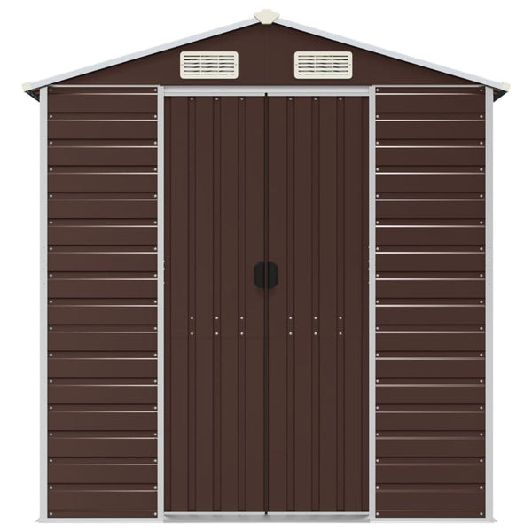 Gartenschuppen Braun 191x215x198cm Stahl