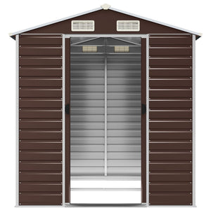 Gartenschuppen Braun 191x215x198cm Stahl