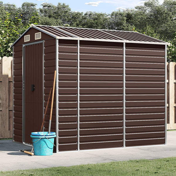 Gartenschuppen Braun 191x215x198cm Stahl