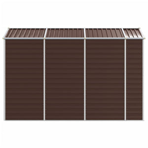 Gartenschuppen Braun Verzinkter Stahl 191x300x198cm
