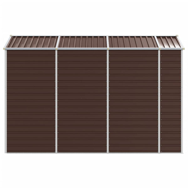 Gartenschuppen Braun Verzinkter Stahl 191x300x198cm