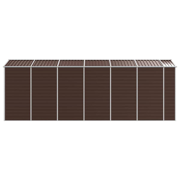 Gartenschuppen Braun Verzinkter Stahl 191x555x198cm