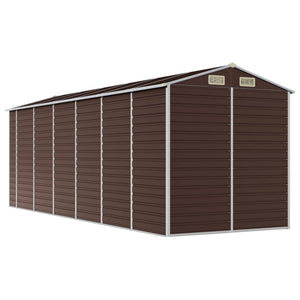 Gartenschuppen Braun Verzinkter Stahl 191x555x198cm