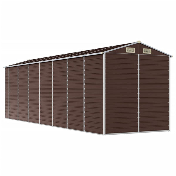 Gartenschuppen Braun Verzinkter Stahl 191x640x198cm