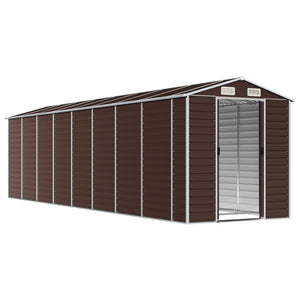 Gerätehaus Braun Verzinkter Stahl 191x725x198cm