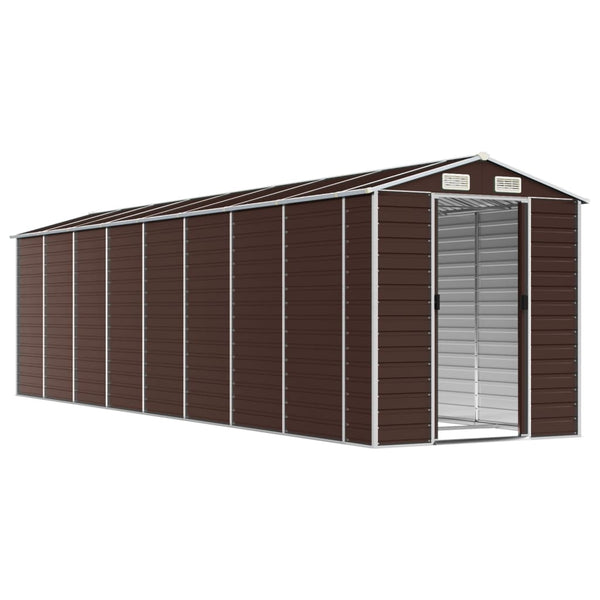 Gerätehaus Braun Verzinkter Stahl 191x725x198cm