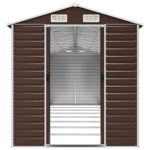 Gerätehaus Braun Verzinkter Stahl 191x725x198cm