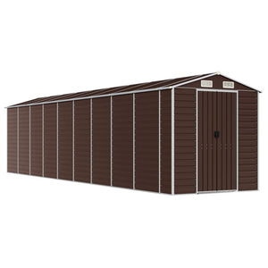 Gerätehaus Braun Verzinkter Stahl 191x810x198cm