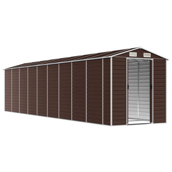 Gerätehaus Braun Verzinkter Stahl 191x810x198cm