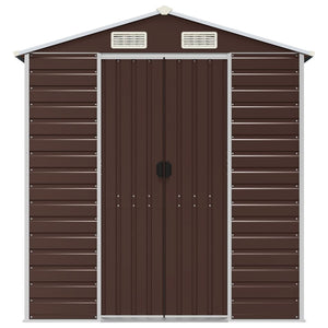 Gerätehaus Braun Verzinkter Stahl 191x810x198cm