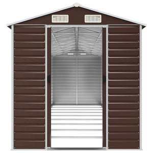Gerätehaus Braun Verzinkter Stahl 191x810x198cm