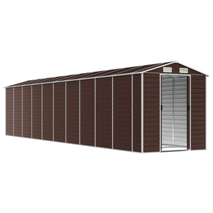 Gerätehaus Braun Verzinkter Stahl 191x895x198cm