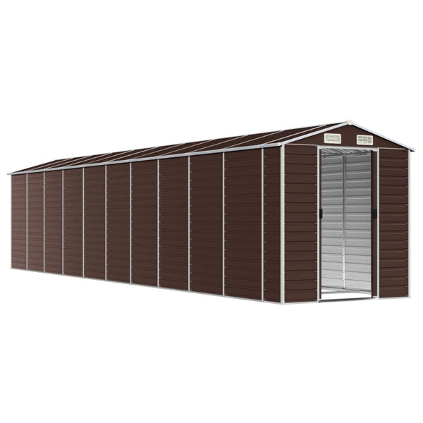Gerätehaus Braun Verzinkter Stahl 191x895x198cm