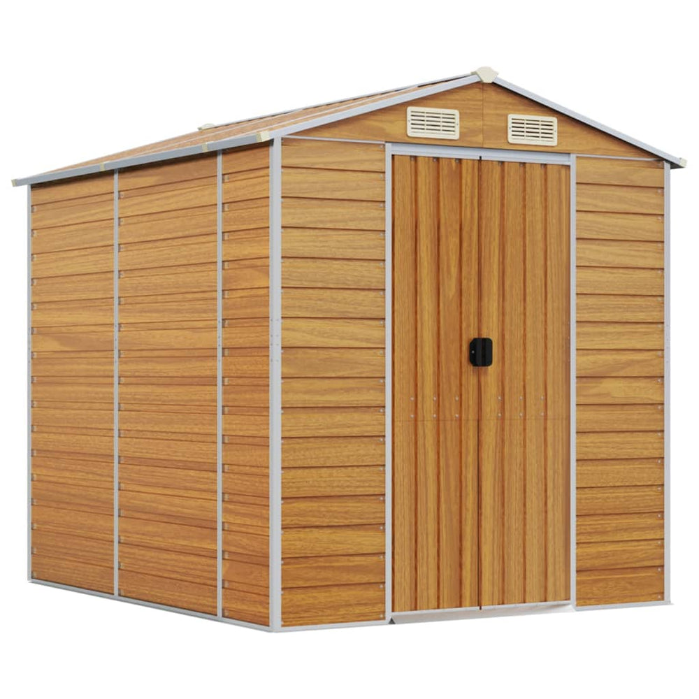 Gartenhaus Hellbraun Verzinkter Stahl 191x215x198cm