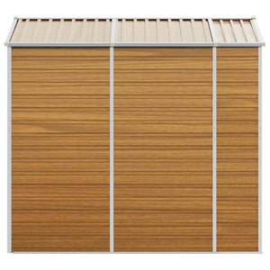 Gartenhaus Hellbraun Verzinkter Stahl 191x215x198cm