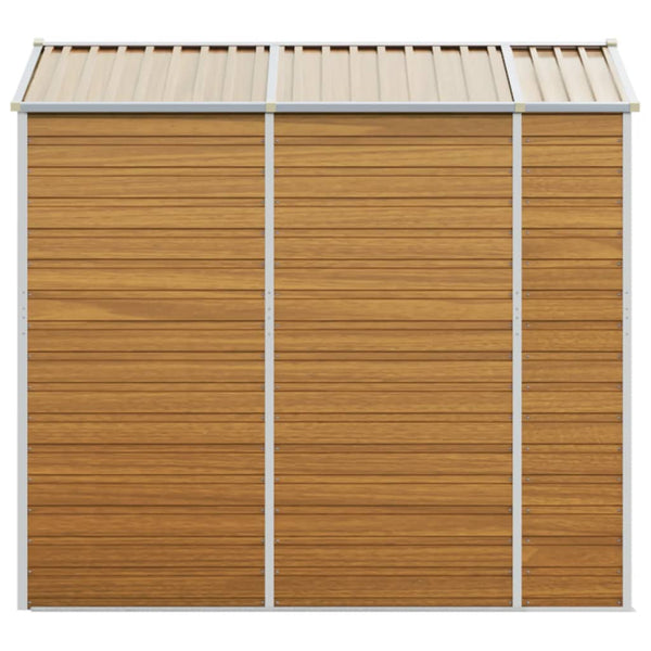 Gartenhaus Hellbraun Verzinkter Stahl 191x215x198cm