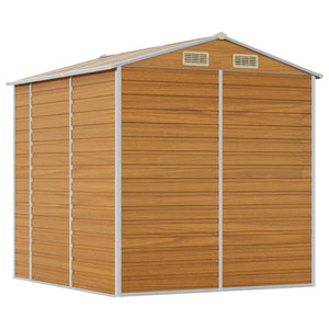 Gartenhaus Hellbraun Verzinkter Stahl 191x215x198cm
