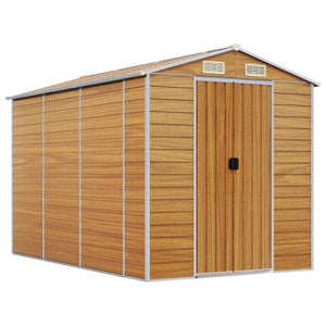 Gartenhaus Hellbraun Stahl 191x300x198cm