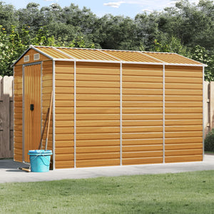 Gartenhaus Hellbraun Stahl 191x300x198cm
