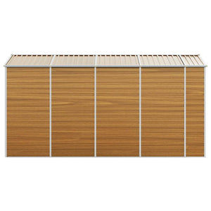 Gerätehaus Hellbraun 191x385x198 cm Stahl