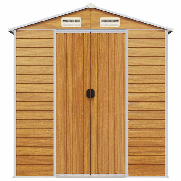 Gerätehaus Hellbraun, 191x555x198 cm, Verzinkt