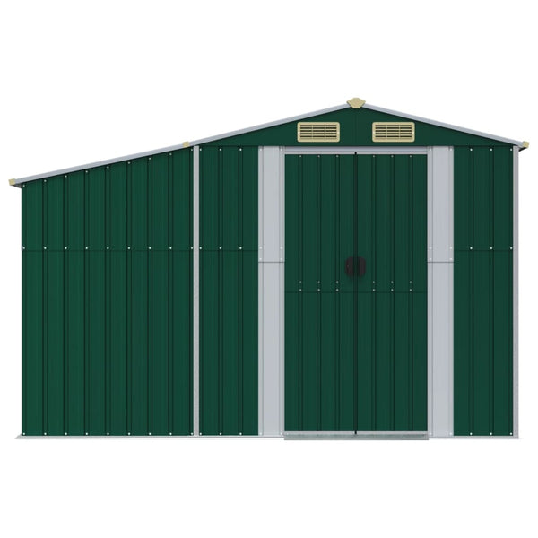 Gerätehaus Grün 277x192,5 cm Verzinkt