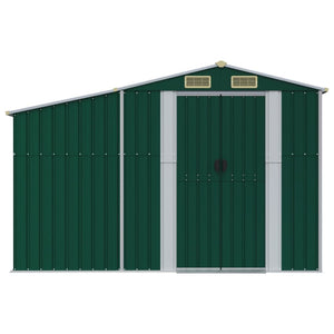Gerätehaus Grün 277x279 cm Verzinkt