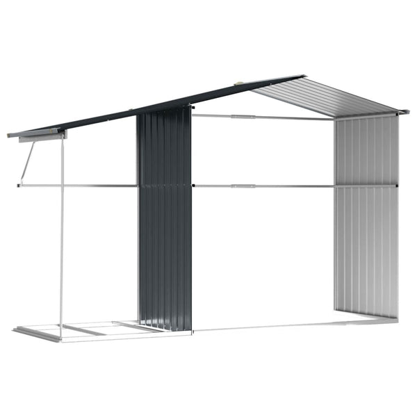 Gerätehaus Anthrazit 277x192,5 cm Verzinkt
