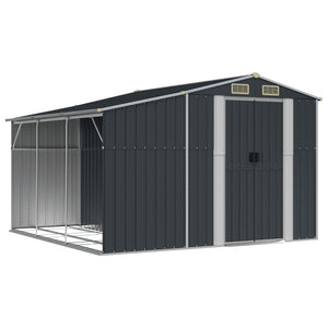 Gerätehaus Anthrazit 277x279 cm Stahl