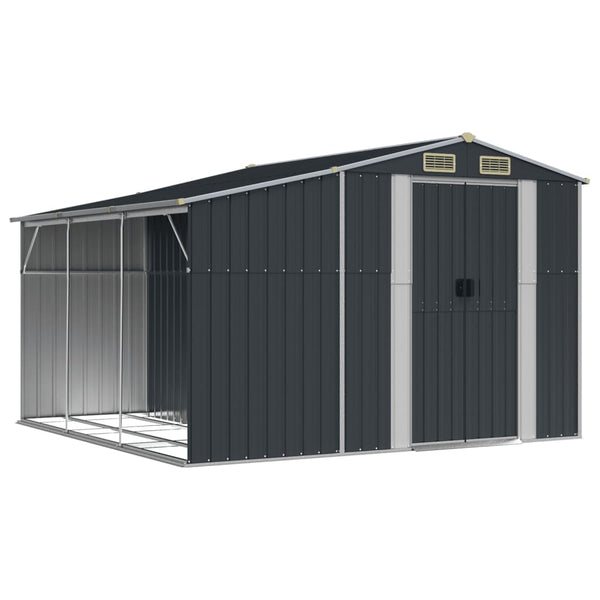 Gerätehaus Anthrazit 277x279 cm Stahl