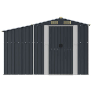 Gerätehaus Anthrazit 277x279 cm Stahl