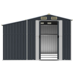 Gerätehaus Anthrazit 277x279 cm Stahl
