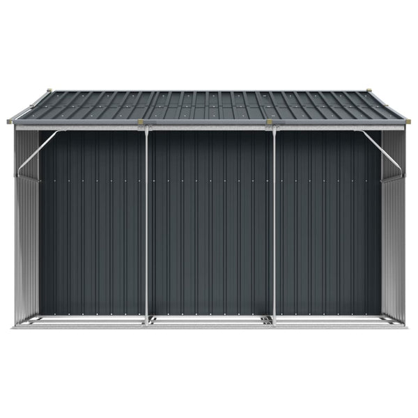 Gerätehaus Anthrazit 277x279 cm Stahl