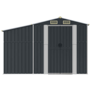 Gerätehaus Anthrazit 277x365 cm Stahl