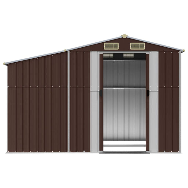 Gerätehaus Braun 277x192,5 cm Verzinkt