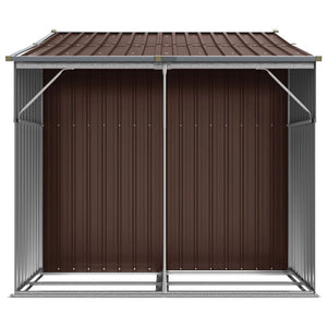Gerätehaus Braun 277x192,5 cm Verzinkt