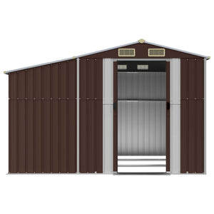 Gerätehaus Braun 277x279x179 cm