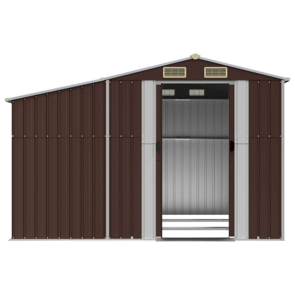 Gerätehaus Braun 277x279x179 cm