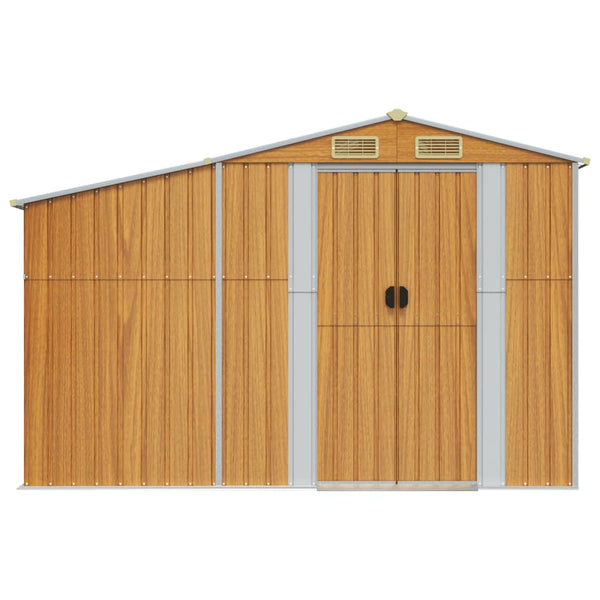 Gerätehaus Hellbraun 277x192,5 cm Verzinkt