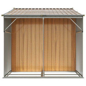 Gerätehaus Hellbraun 277x192,5 cm Verzinkt