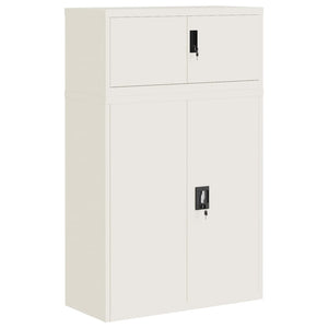 vidaXL Armoire de rangement Blanc 90x40x145 cm Acier