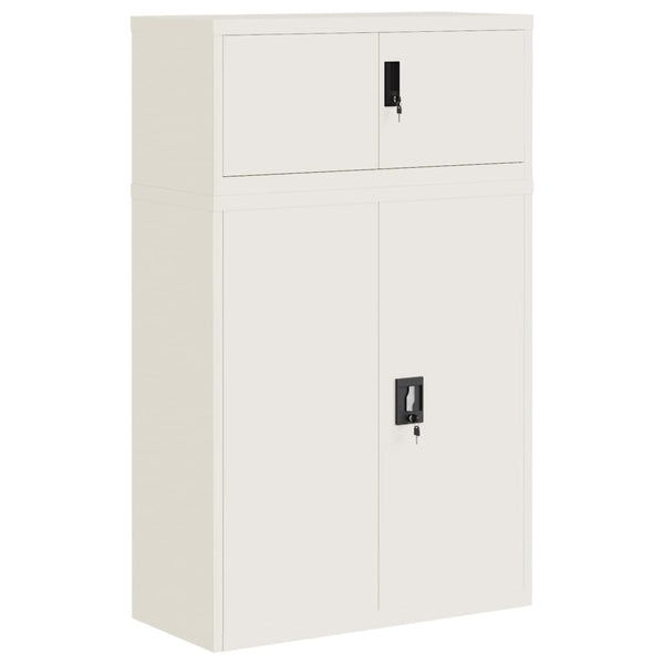 vidaXL Armoire de rangement Blanc 90x40x145 cm Acier