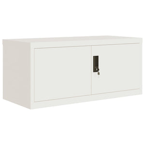 vidaXL Armoire de rangement Blanc 90x40x145 cm Acier