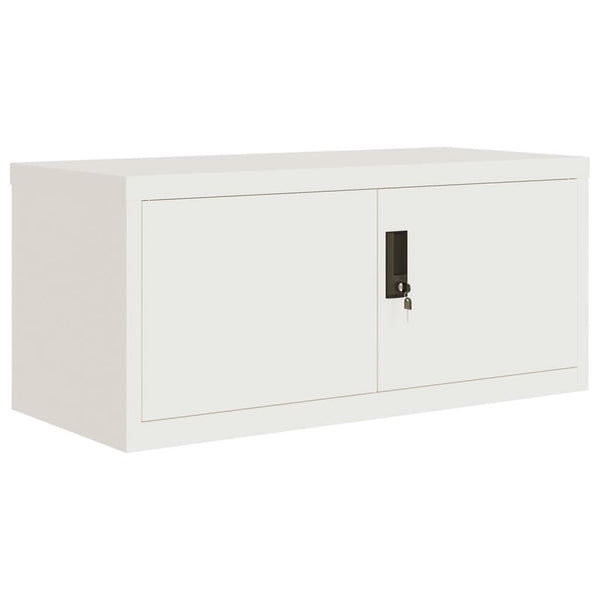 vidaXL Armoire de rangement Blanc 90x40x145 cm Acier