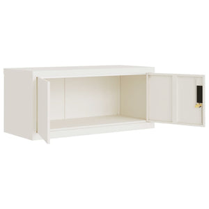 vidaXL Armoire de rangement Blanc 90x40x145 cm Acier